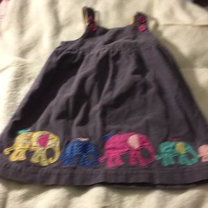 Baby Biden corduroy dress with Elephantes’ ...l